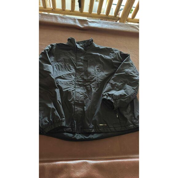 Men's Swiss Tech Coat 3X Black Insulated Winter Jacket Full Zipper - Picture 1 of 8